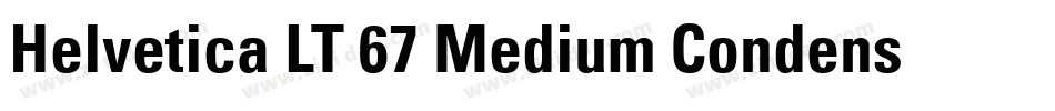 Helvetica LT 67 Medium Condensed字体转换